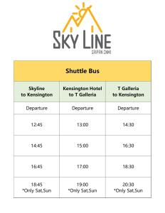 a diagram of the six line stimulus buys activation ticket to t calidad at Saipan Skyline Designers Hotel in Saipan