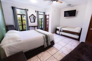 Postel nebo postele na pokoji v ubytování Habitación privada en el centro de Tequila