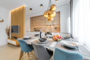 Kuchyň nebo kuchyňský kout v ubytování New Deluxe jacuzzi apartment Ana