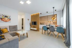 Kuchyň nebo kuchyňský kout v ubytování New Deluxe jacuzzi apartment Ana