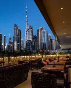 Nespecifikovaný výhled na destinaci Dubaj nebo výhled na město při pohledu z hotelu + 37 fotografií