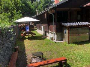 Vonkajšia záhrada v ubytovaní Chata Karolina