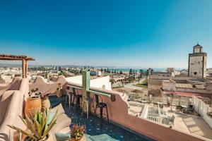a view of the city from the rooftop of a hotel at Mama Lova Hôtel, Riad, Restaurant & Spa in Essaouira