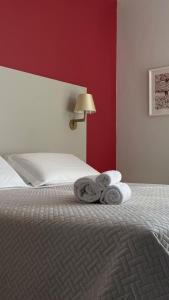 Cama o camas de una habitación en Belsoggiorno