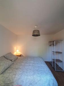 Posteľ alebo postele v izbe v ubytovaní Appartement terrasse centre Nyons