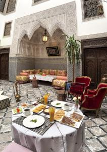 Posezení v ubytování Riad Pacha Palace