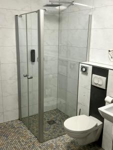 Koupelna v ubytování Hotel Villa am Paradies