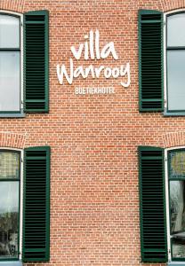 Certifikát, hodnocení, plakát nebo jiný dokument vystavený v ubytování Boetiekhotel Villa Wanrooy
