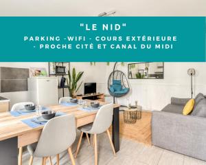 Fotografia z galérie ubytovania Le Nid - Cours exterieure - Parking - Wifi v destinácii Carcassonne