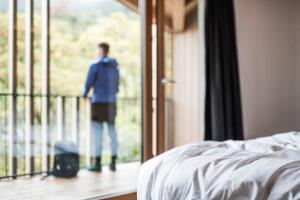 Posteľ alebo postele v izbe v ubytovaní Alpinhotel Vajolet - Adults only