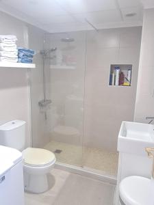 Koupelna v ubytování Casa suerte