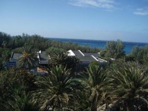 an aerial view of a house with palm trees at Apartment - 1 Bedroom with WiFi and Sea views - 01990 in Las Marciegas