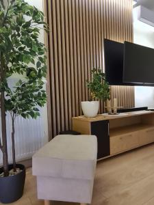 Televízia a/alebo spoločenská miestnosť v ubytovaní Malta Premium Apartment, free parking, self check-in 24h
