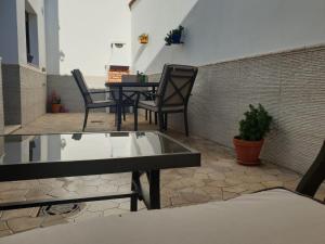 Balkón alebo terasa v ubytovaní La Casona de Alba