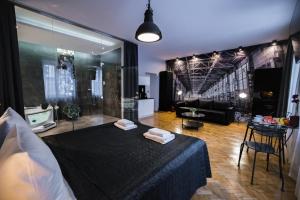 Posteľ alebo postele v izbe v ubytovaní Leo Apartments Old Town