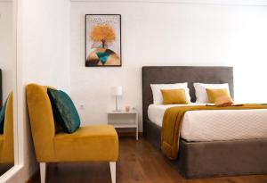 Cama ou camas em um quarto em Quinta de Requeixo