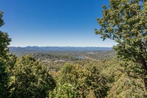 una vista desde la cima de una colina con árboles en Sunset Sanctuary, en Asheville