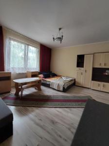 Posteľ alebo postele v izbe v ubytovaní Domek nad Potokiem