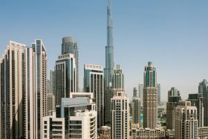 a view of a large city with tall buildings at Sonder Business Bay in Dubai