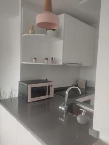 Kuchyň nebo kuchyňský kout v ubytování HH Apartamento Algarrobo costa