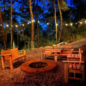 Un jardín fuera de Cabañas San Marcos