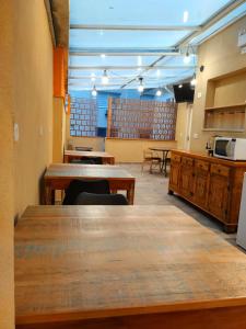 Soul Hostel Av Paulista Bela Vista 2的厨房或小厨房