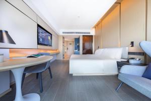 Posezení v ubytování Atour Hotel Xiaolan Zhongshan