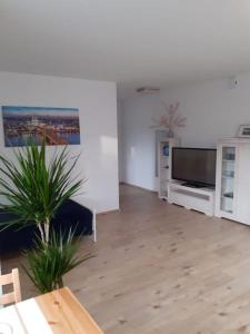 Televisyen dan/atau pusat hiburan di Ferienwohnung in Windhagen