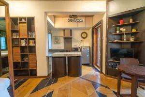 Cucina o angolo cottura di Walk to Calangute beach from this beautiful studio