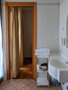 Koupelna v ubytování Hotel Del Sole