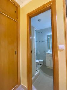 Koupelna v ubytování Hostal L'Anfora