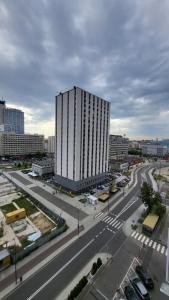 Výhľad na mesto Katovice alebo výhľad na mesto priamo z apartmánu
