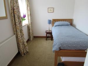 Schlafzimmer mit einem Bett und einem Fenster in der Unterkunft Sunny Hill in Penrith
