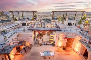 an overhead view of the top of a building at The Rupestral House Hotel in Uchisar