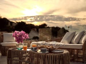 Posezení v ubytování Akron Luxury Suites