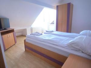 Ένα ή περισσότερα κρεβάτια σε δωμάτιο στο Cabana Zuz