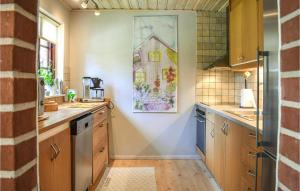 A cozinha ou cozinha compacta de Nice Home In Yngsj With Wifi And 3 Bedrooms