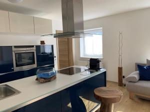 A kitchen or kitchenette at Schusterbrand Appartements