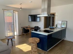 A kitchen or kitchenette at Schusterbrand Appartements