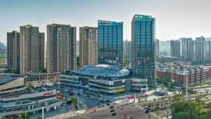 长沙景观或在酒店看到的城市景观