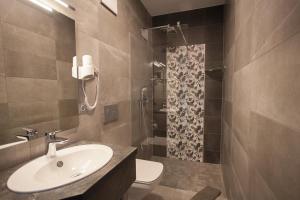 Koupelna v ubytování Hotel Eulensteins + 31 fotografií