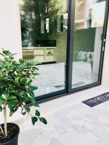 A garden outside La Corte dei Pozzi