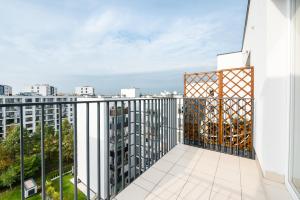 Balkón alebo terasa v ubytovaní Apartament Lekka