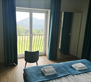 Nespecifikovaný výhled na hory nebo výhled na hory při pohledu z bed and breakfast