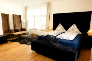 Posezení v ubytování XuBa ApartmentRooms Messe Wien Prater