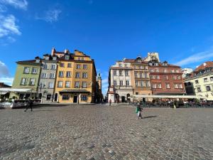 Výhľad na mesto Varšava alebo výhľad na mesto priamo z apartmánu