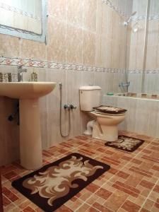 a bathroom with a toilet and a sink at Villa Eden in Ouarzazate