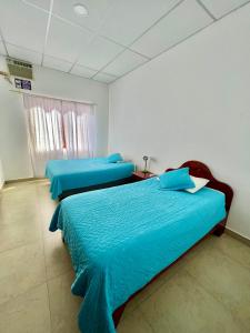 Voodi või voodid majutusasutuse Hostal Punta Arena toas