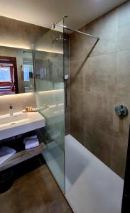 Ett badrum på Hotel BLIZZ