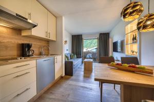 Dapur atau dapur kecil di Appartements Kreuzwegerhof